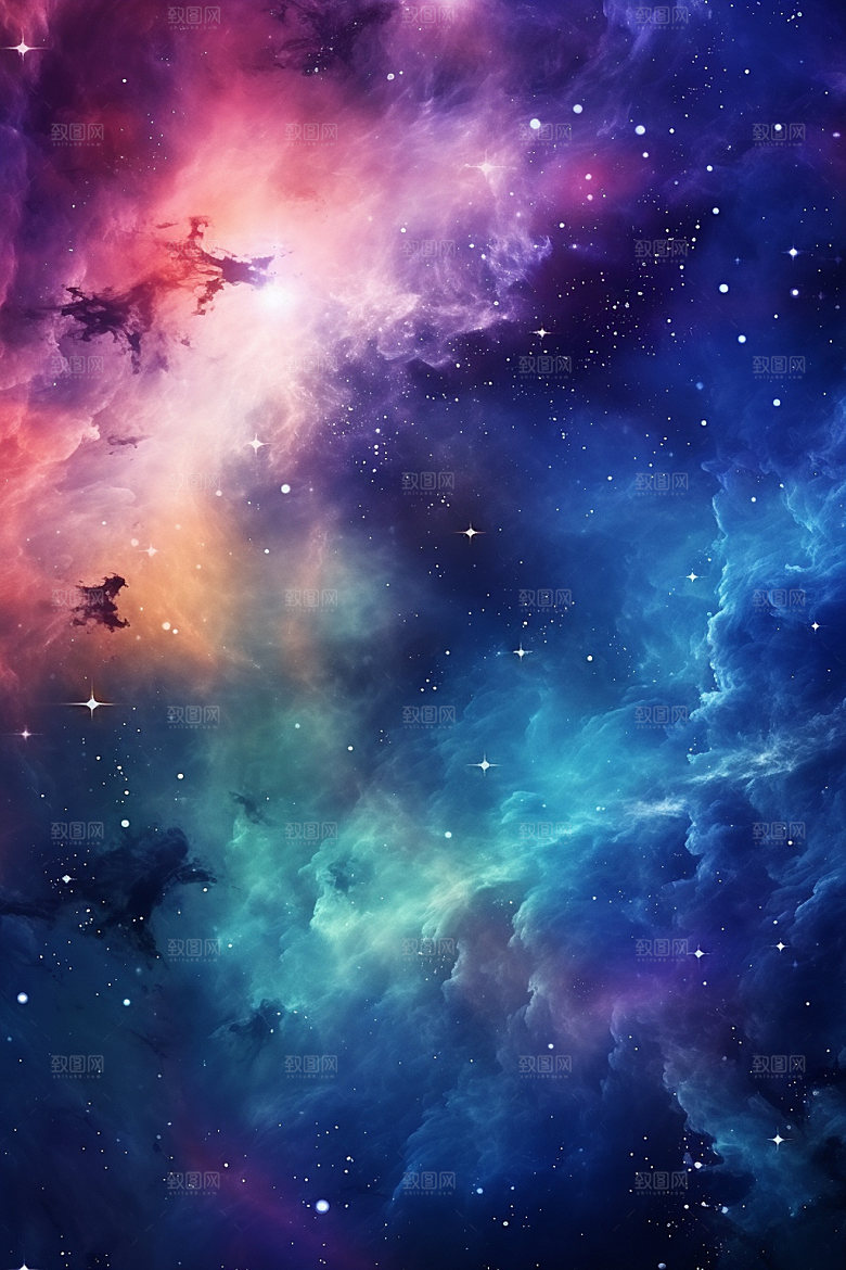 宇宙星空星云浪漫素材