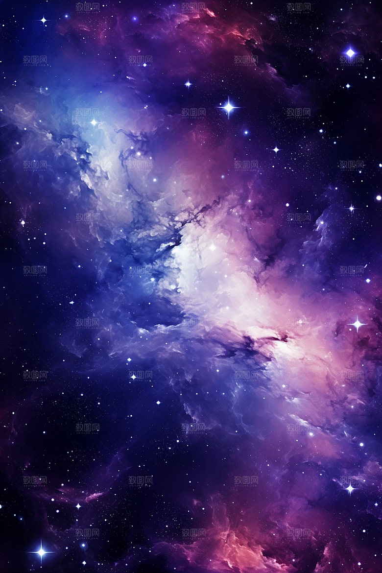 宇宙星空灿烂唯美素材