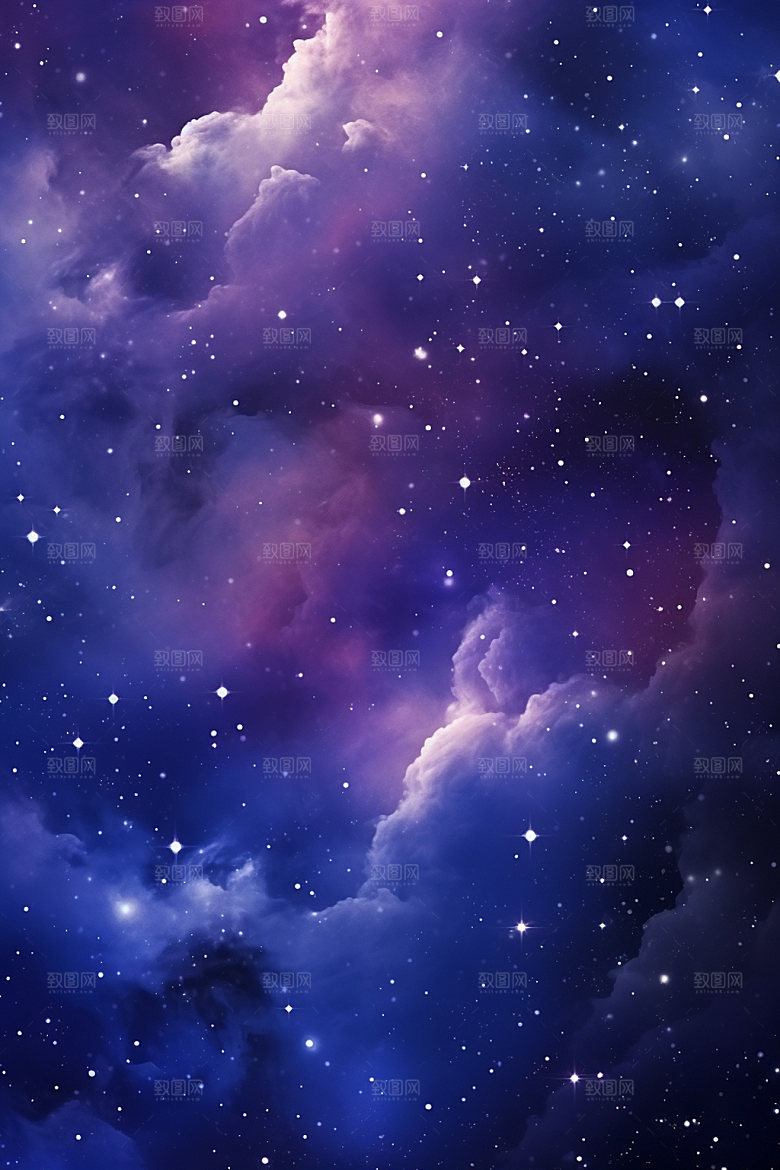 宇宙星空灿烂唯美素材