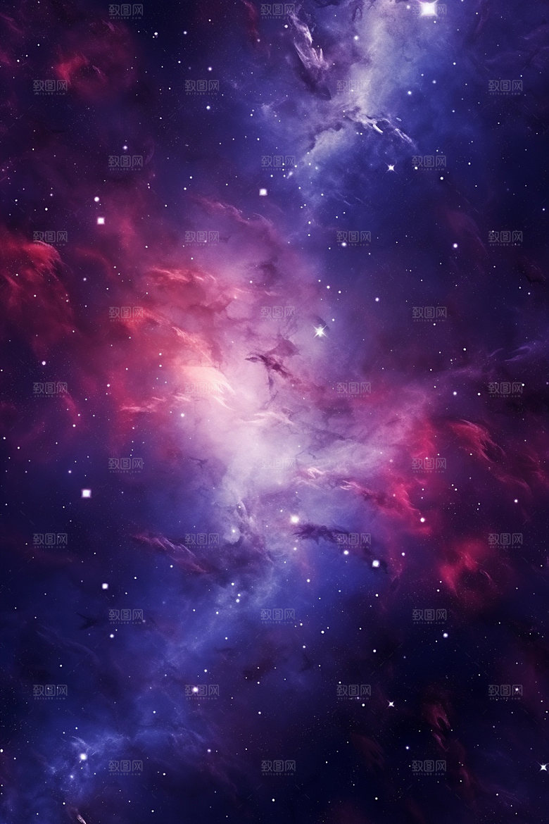 宇宙星空唯美星云素材