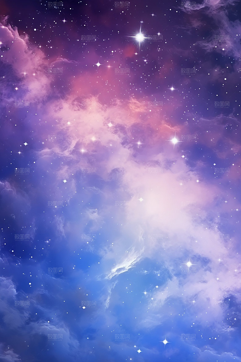 宇宙星空唯美浪漫素材
