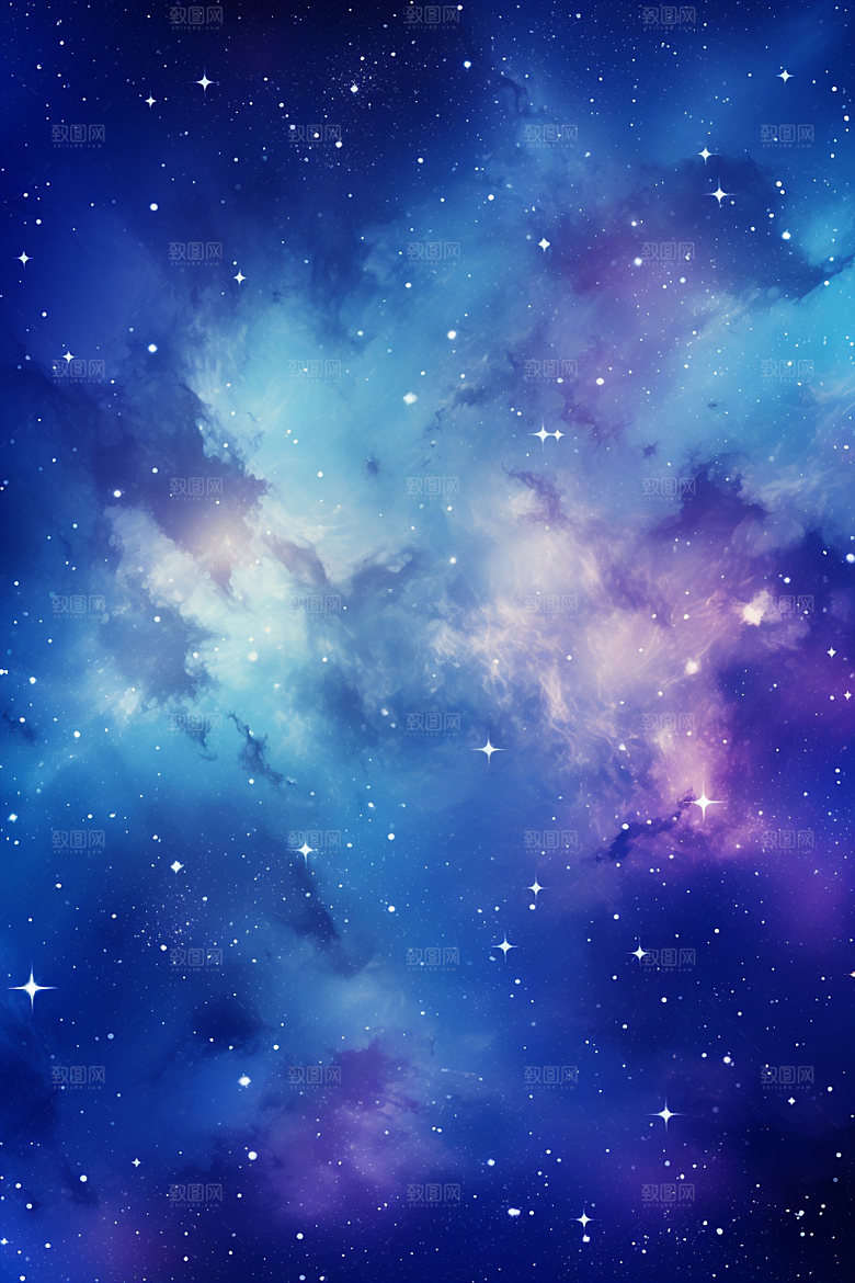 宇宙星空高清夜空素材