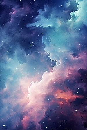 宇宙星空唯美浪漫素材