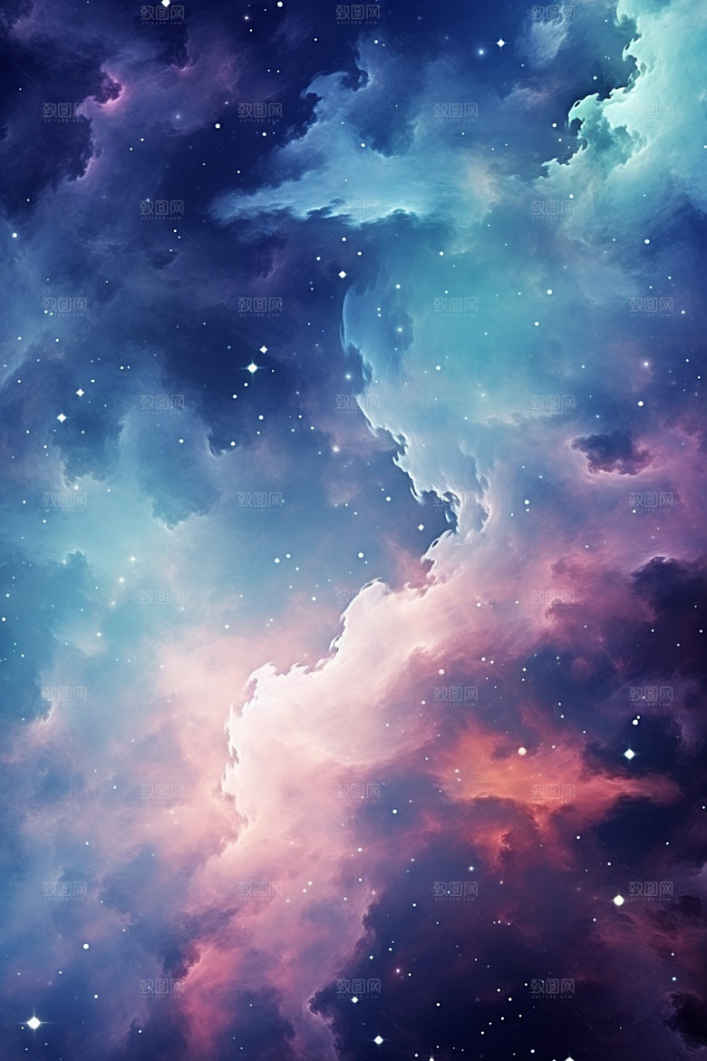 宇宙星空唯美浪漫素材
