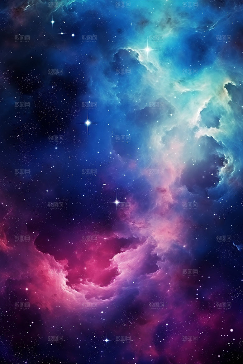宇宙星空浪漫唯美素材