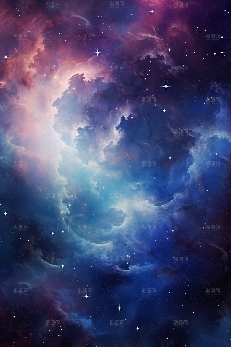 宇宙星空唯美天空素材