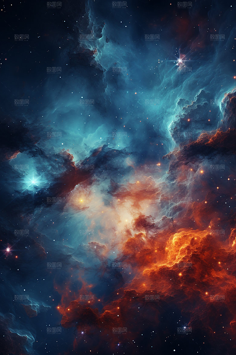 宇宙星空浪漫星云素材