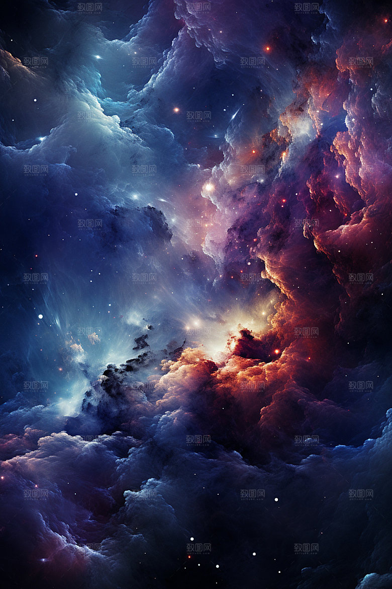 宇宙星空浪漫唯美素材