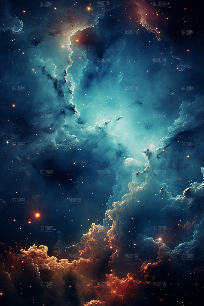 宇宙星空星云唯美素材