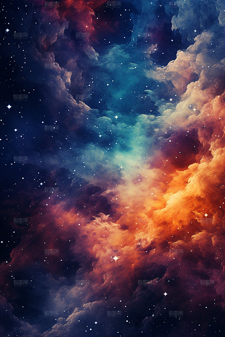 宇宙星空星云唯美素材