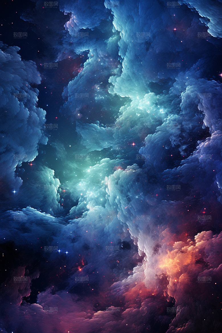 宇宙星空唯美浪漫素材