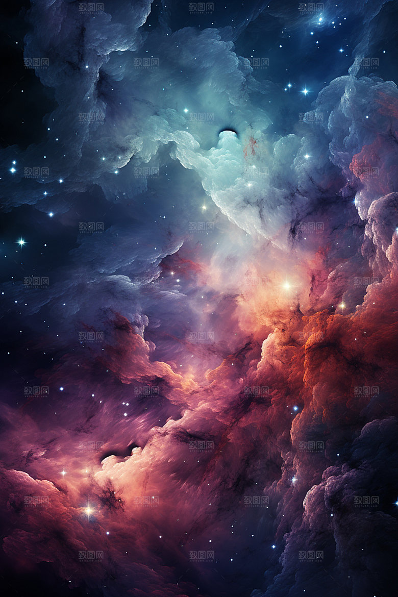 宇宙星空浪漫星云素材