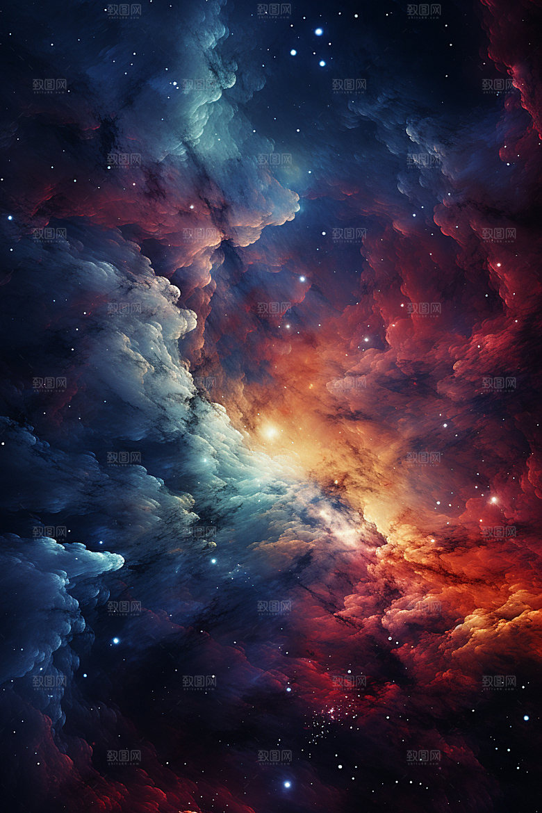 宇宙星空浪漫夜空素材