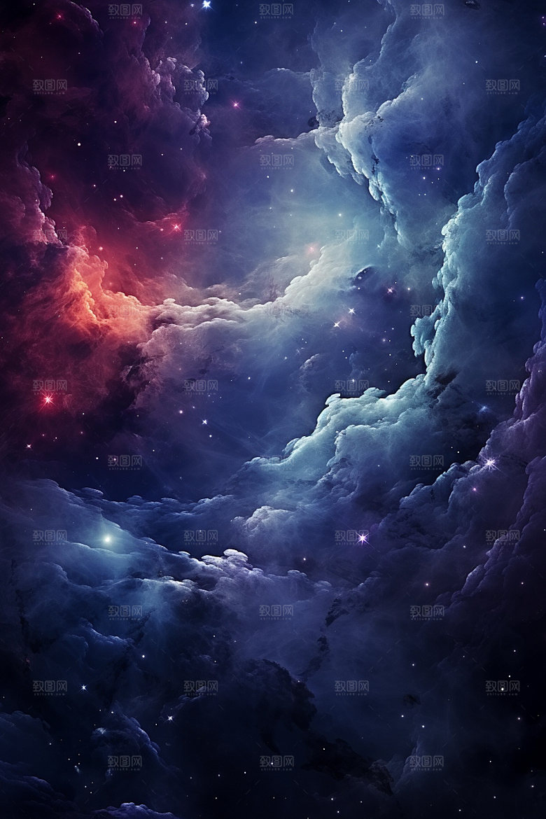 宇宙星空唯美浪漫素材