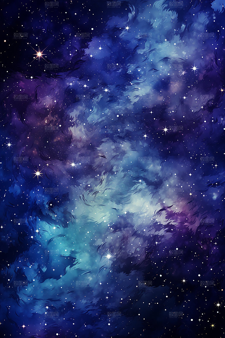 宇宙星空浪漫夜空素材