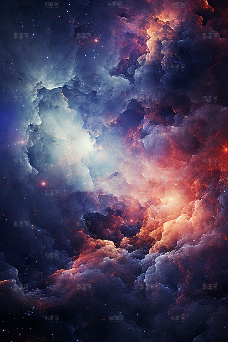 宇宙星空夜空灿烂素材