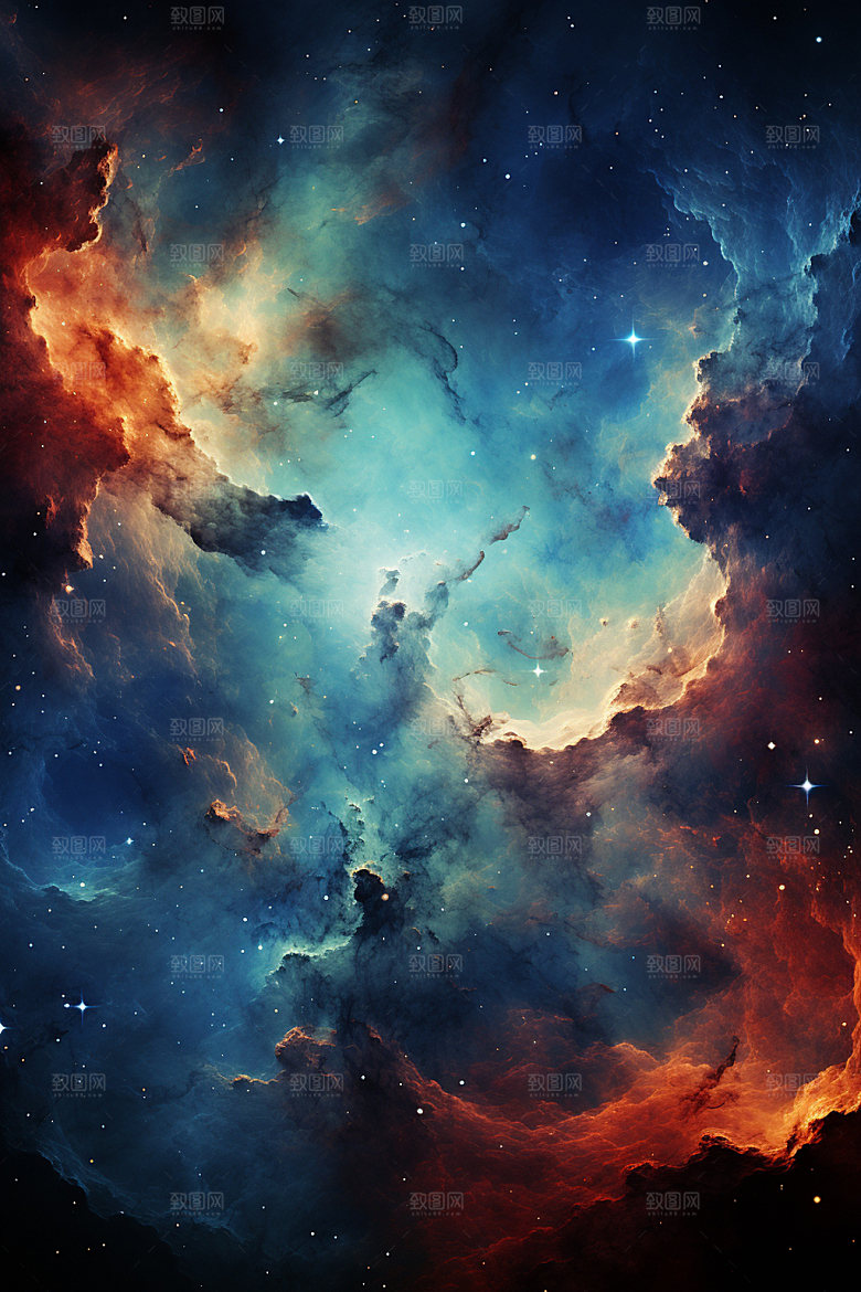 宇宙星空灿烂高清素材