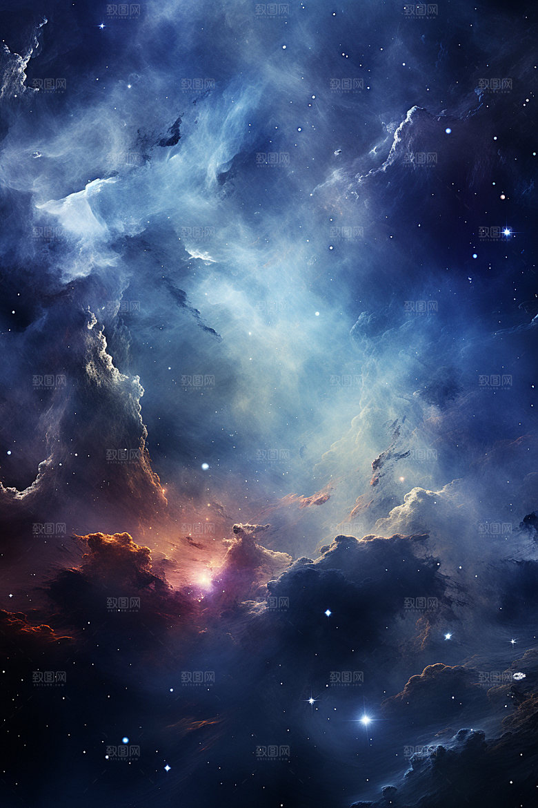 宇宙星空天空灿烂素材
