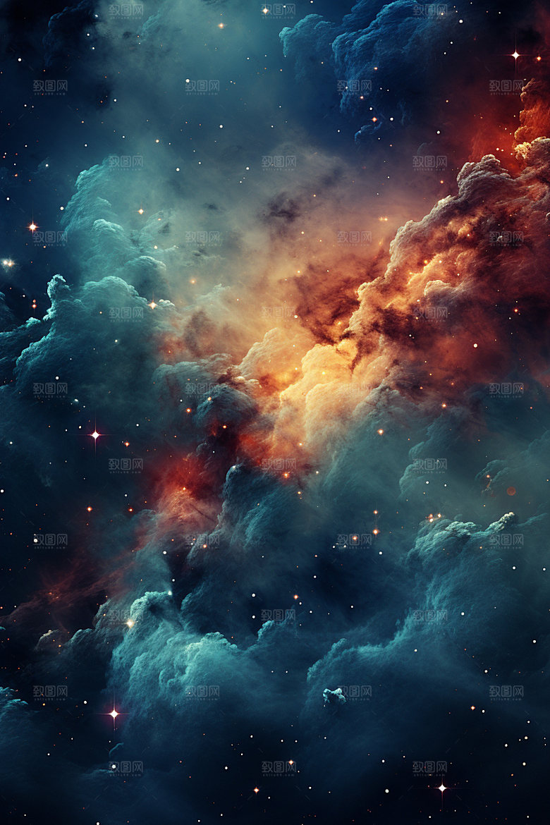 宇宙星空唯美浪漫素材