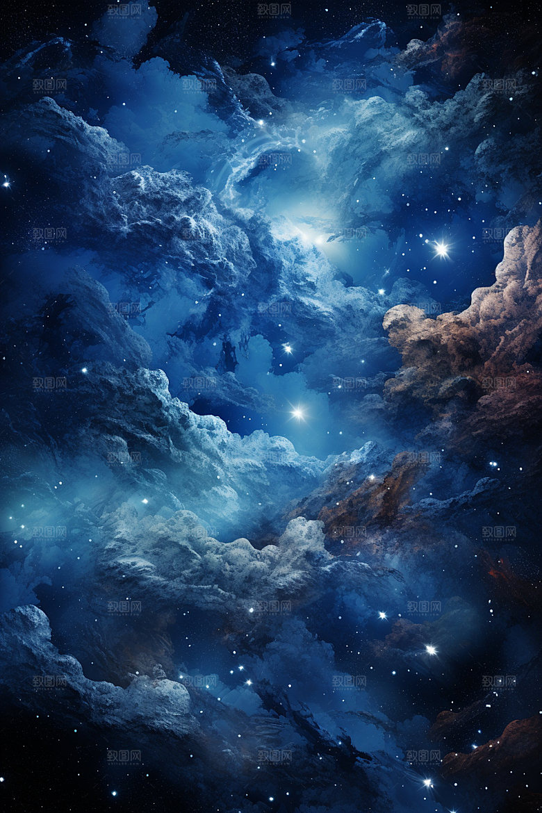 宇宙星空唯美未来素材