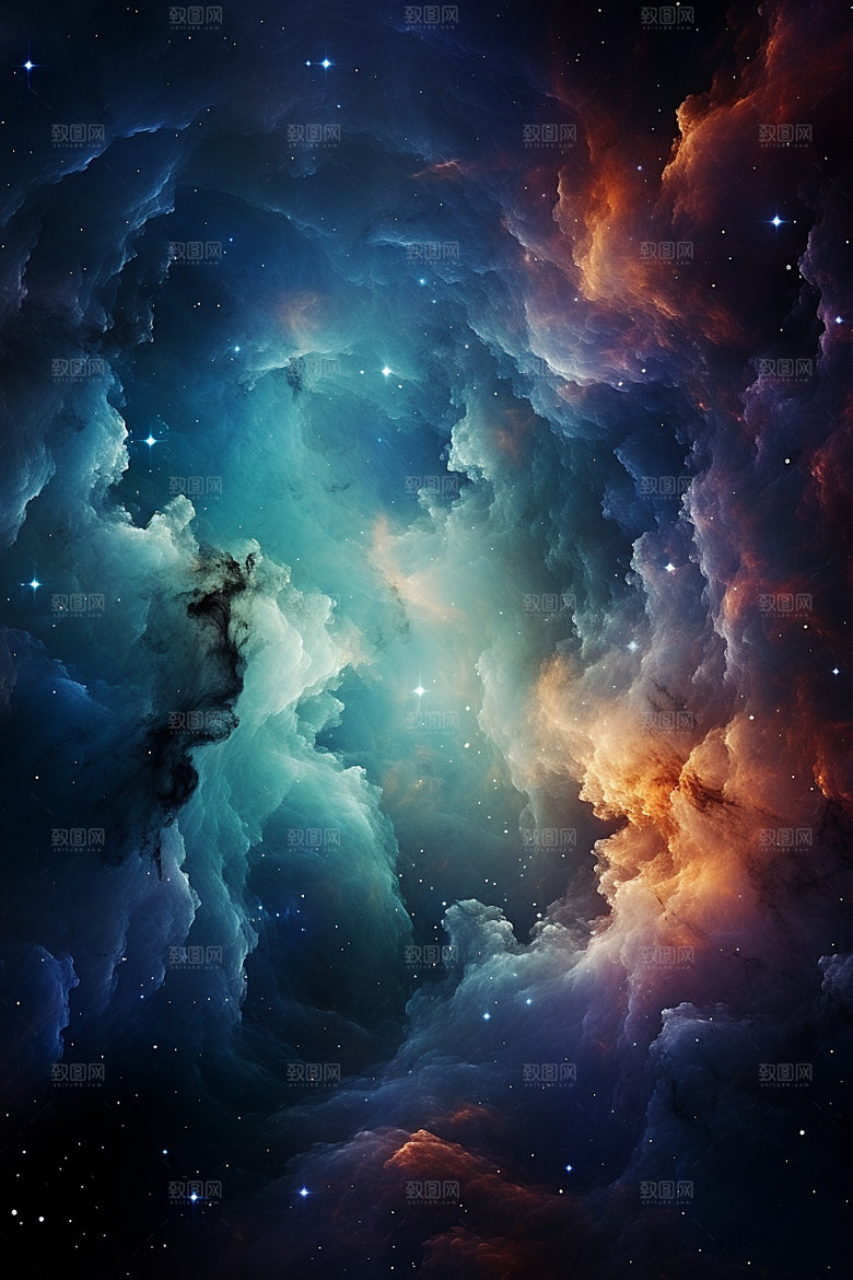 宇宙星空唯美天空素材