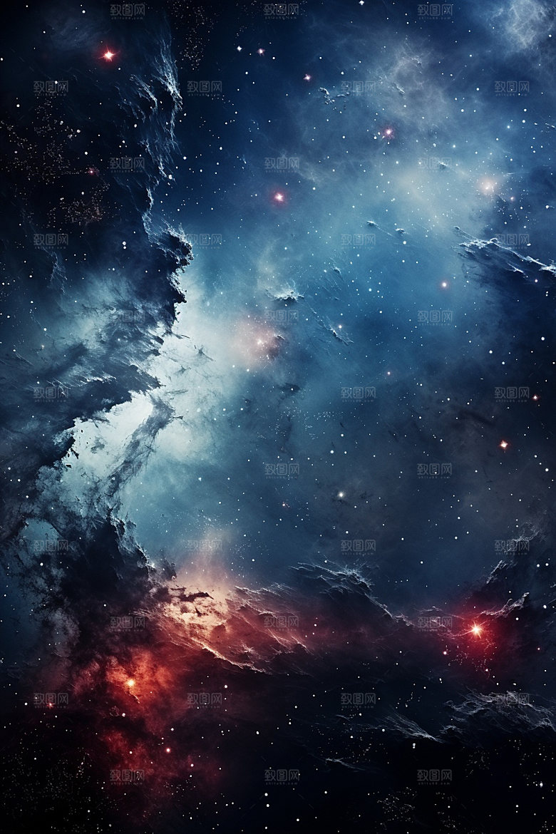 宇宙星空灿烂未来素材