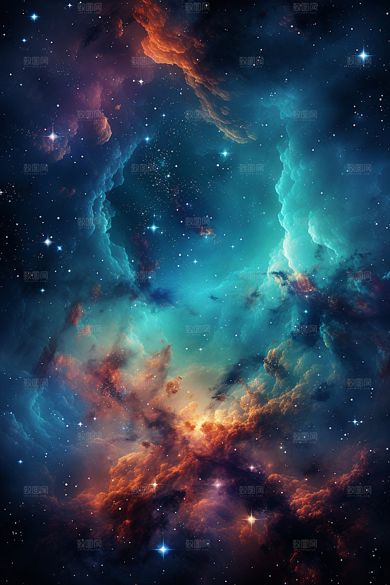 宇宙星空灿烂天空素材