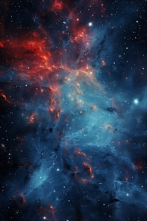宇宙星空灿烂未来素材