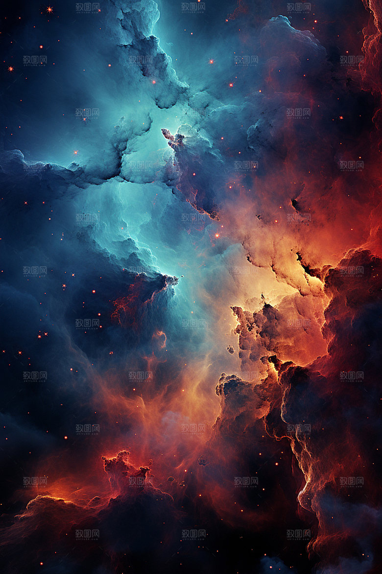 宇宙星空高清灿烂素材