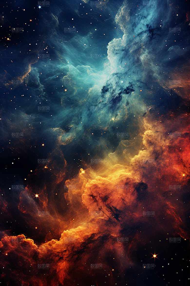 宇宙星空太空唯美素材