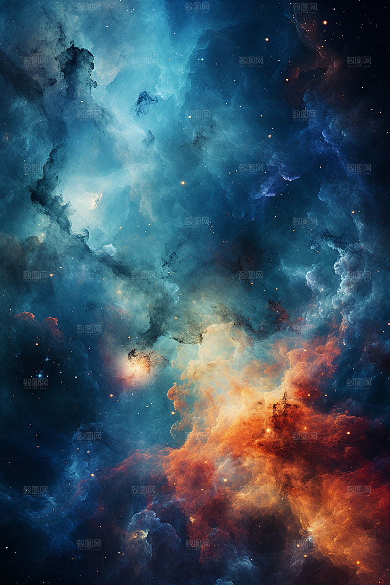 宇宙星空天空灿烂素材