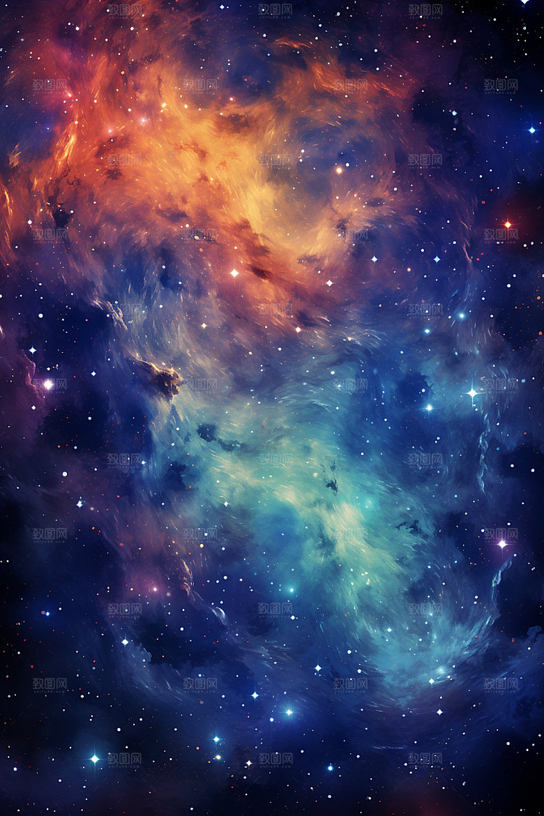 宇宙星空唯美浪漫素材
