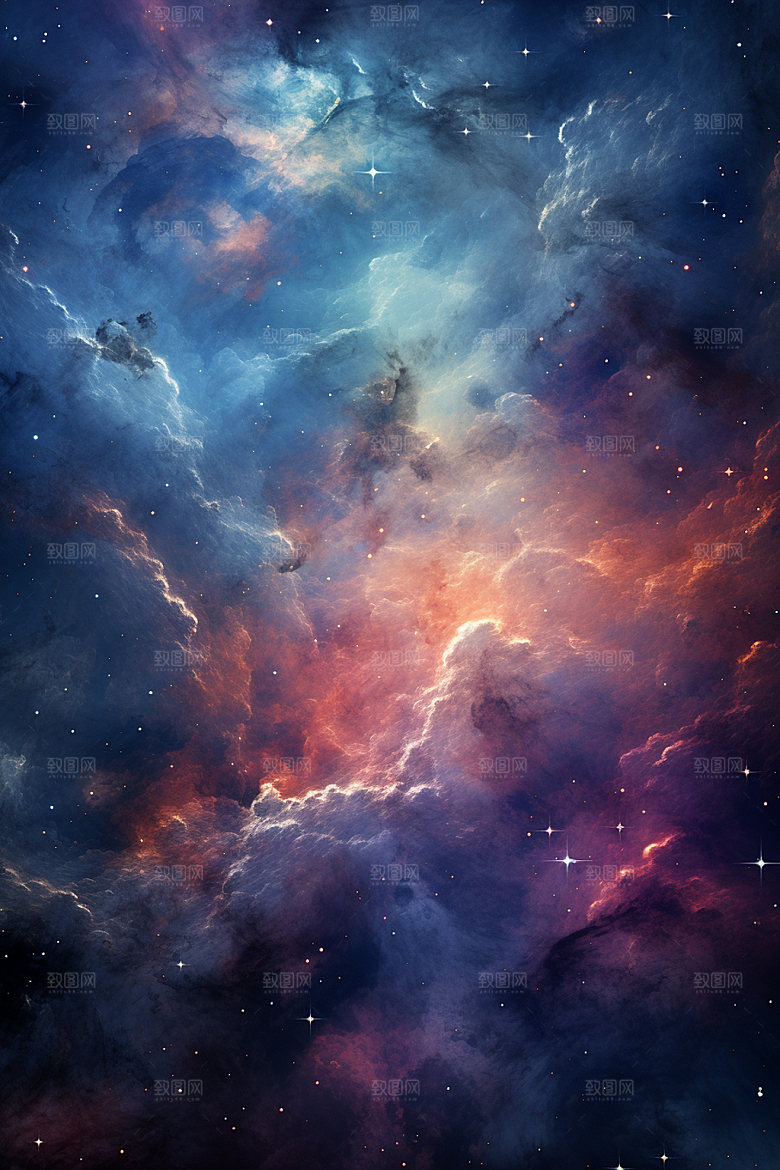 宇宙星空唯美夜空素材