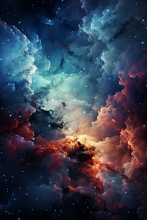 宇宙星空灿烂高清素材