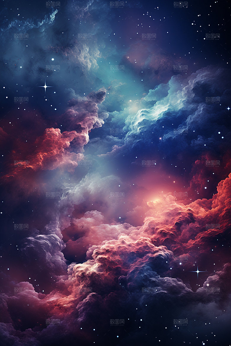 宇宙星空高清灿烂素材
