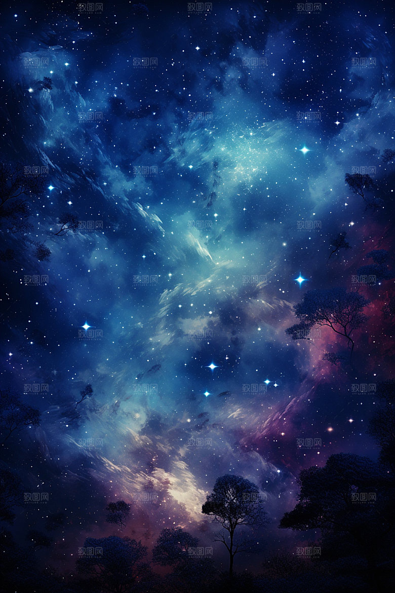 宇宙星空未来浪漫素材
