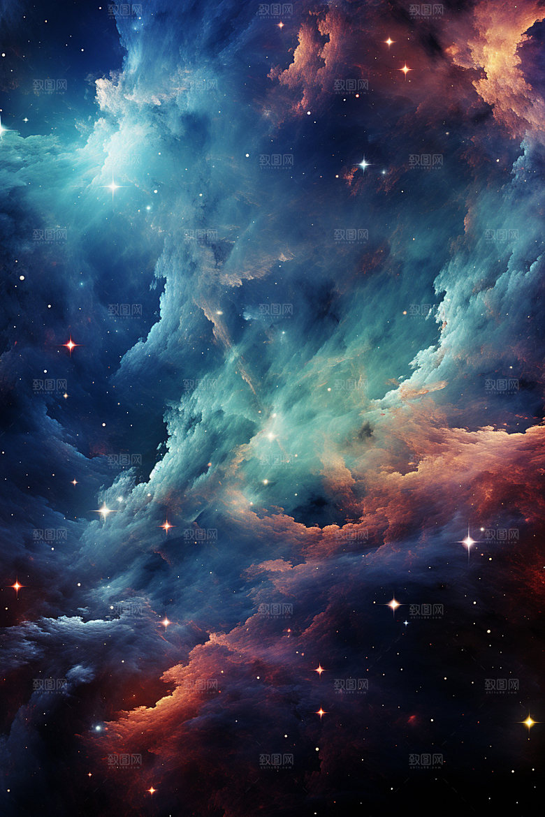 宇宙星空星云浪漫素材
