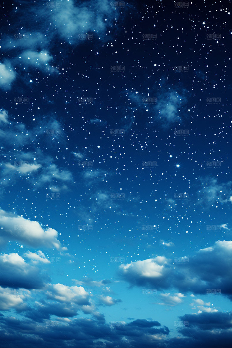 宇宙星空唯美夜空素材