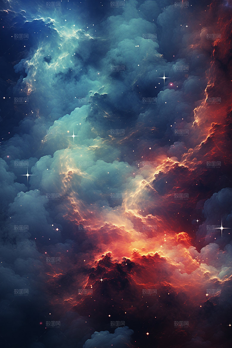 宇宙星空未来星云素材