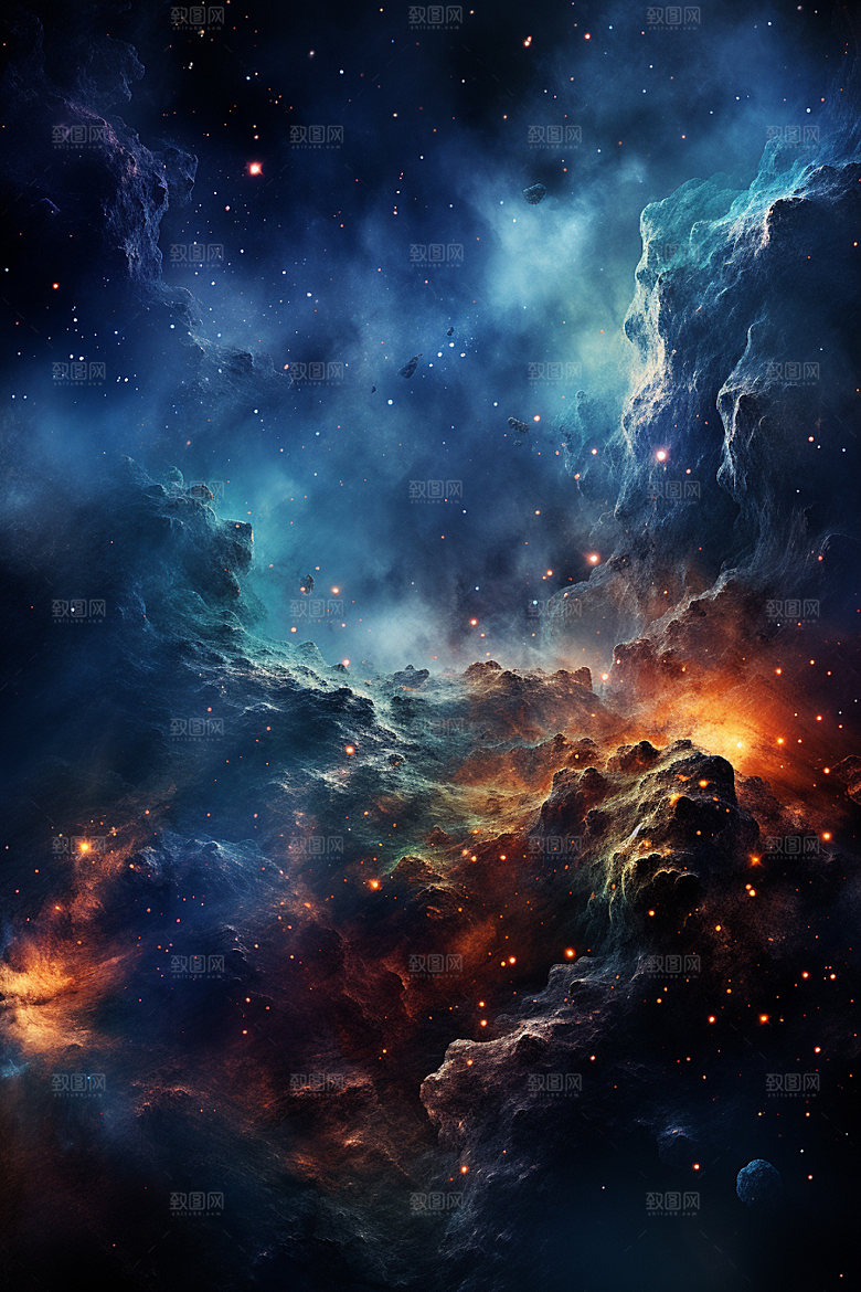 宇宙星空夜空太空素材