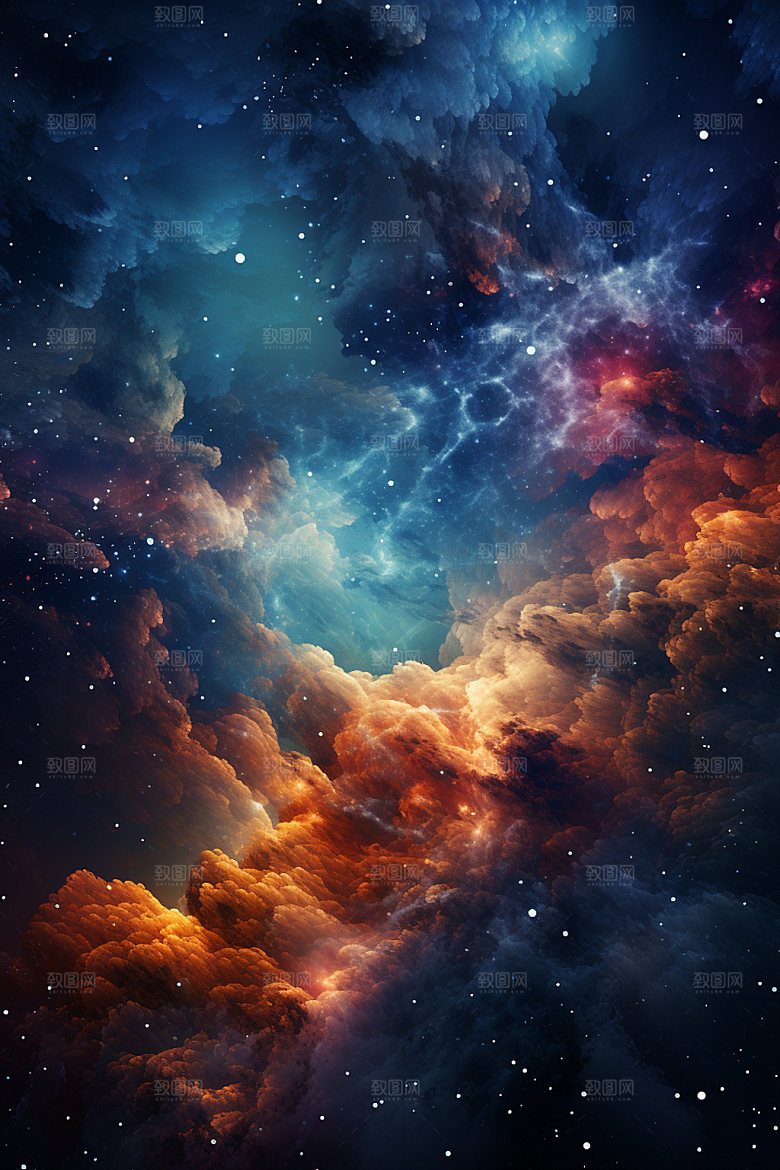 宇宙星空唯美天空素材