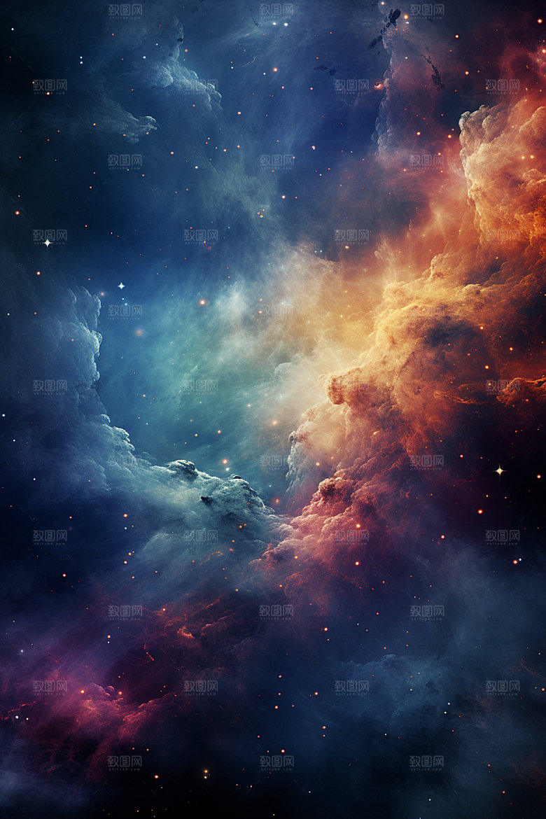 宇宙星空夜空灿烂素材