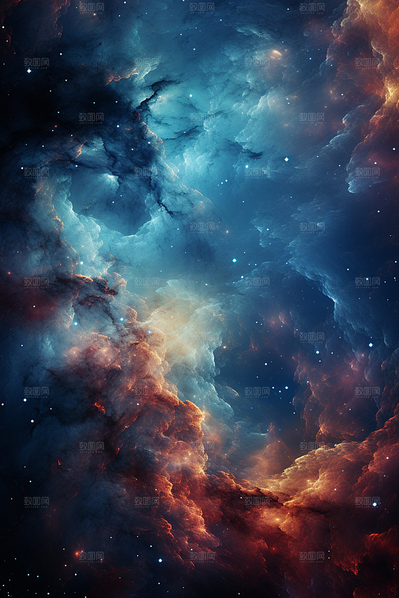 宇宙星空星云未来素材