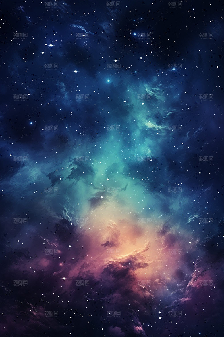 宇宙星空太空灿烂素材