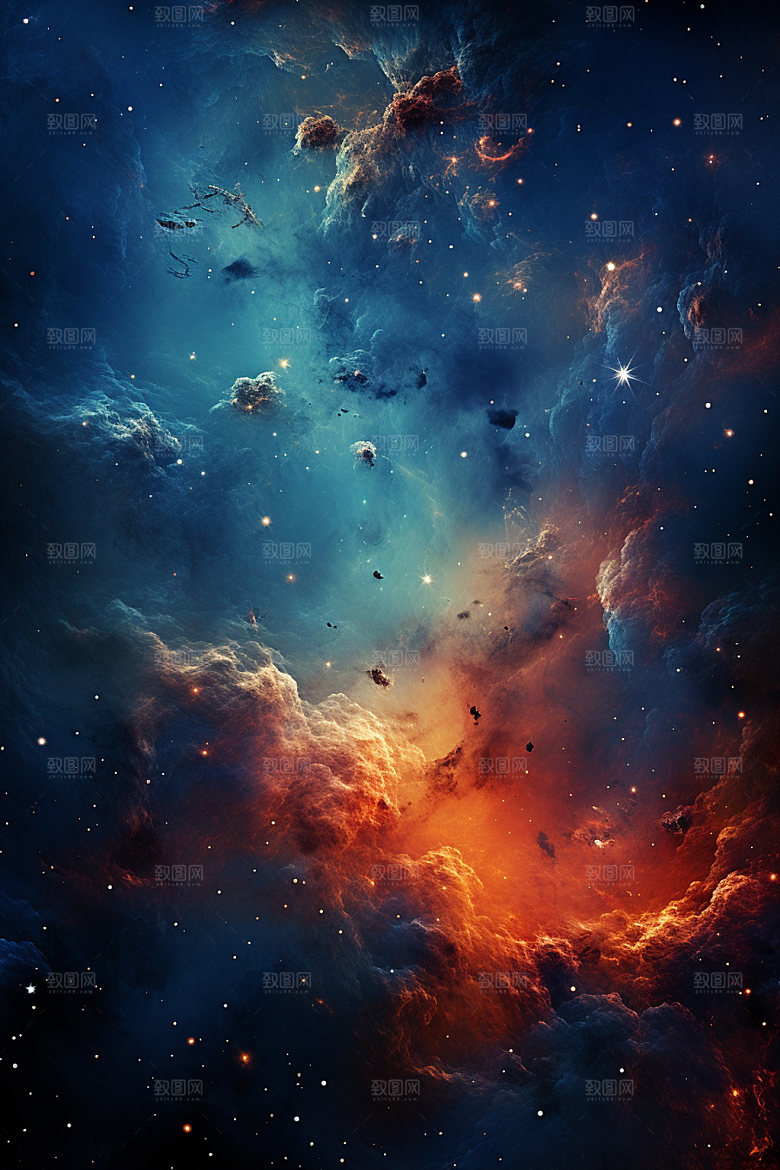 宇宙星空夜空星云素材