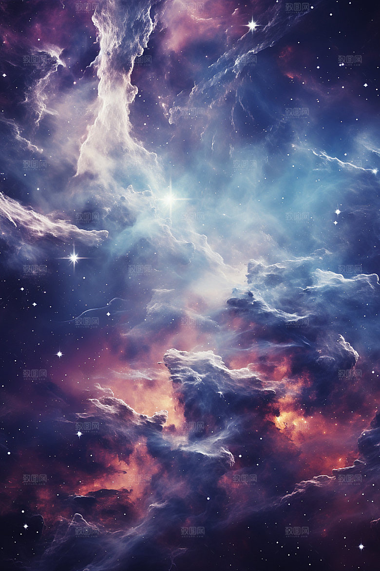 宇宙星空浪漫未来素材