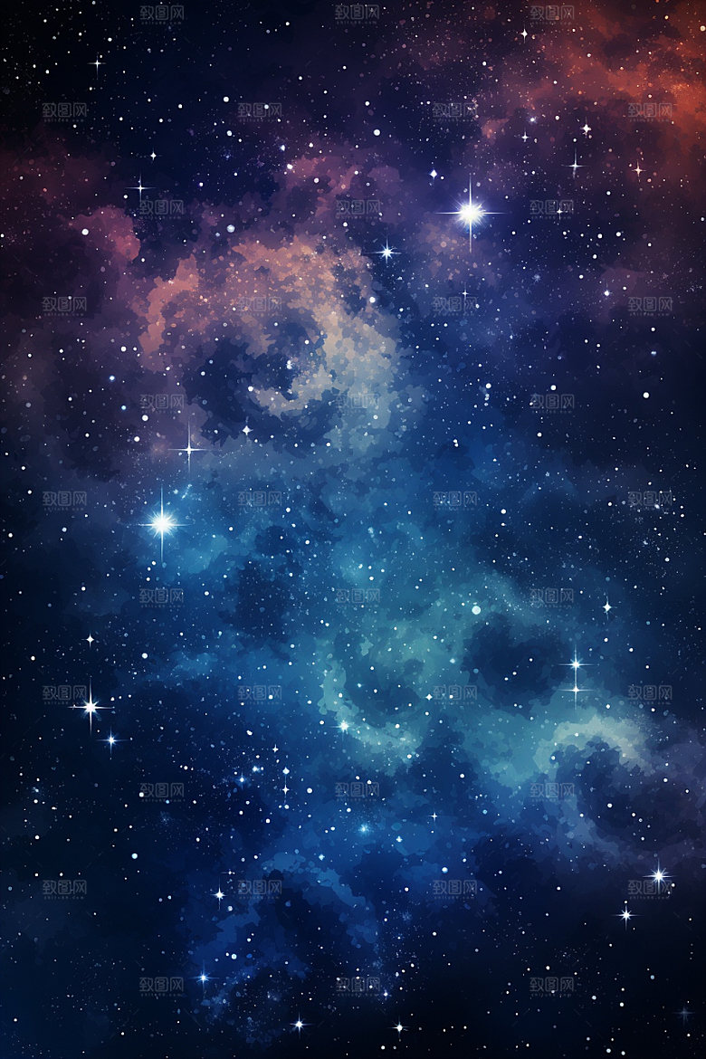 宇宙星空浪漫高清素材
