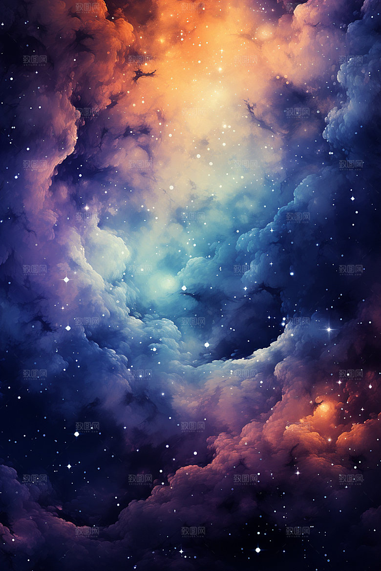 宇宙星空唯美灿烂素材