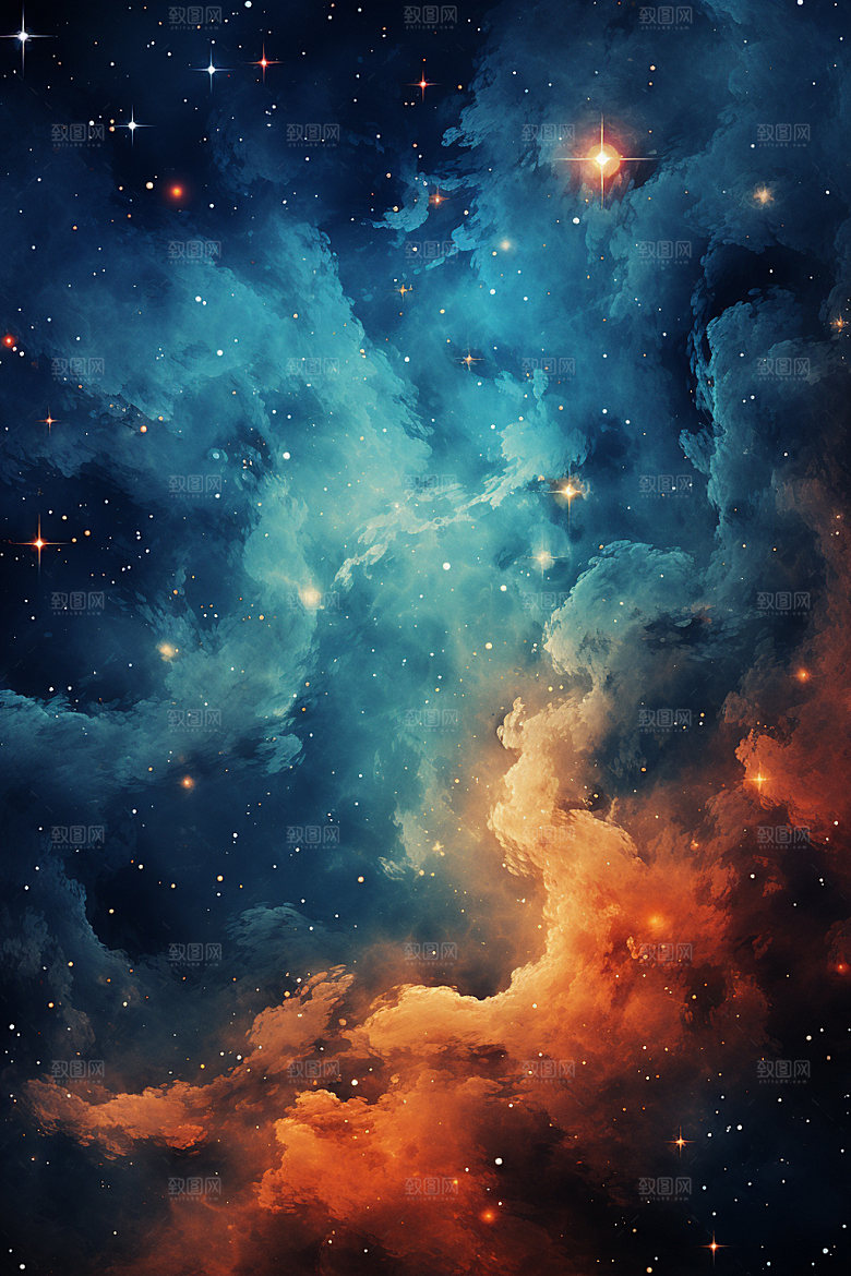 宇宙星空未来唯美素材