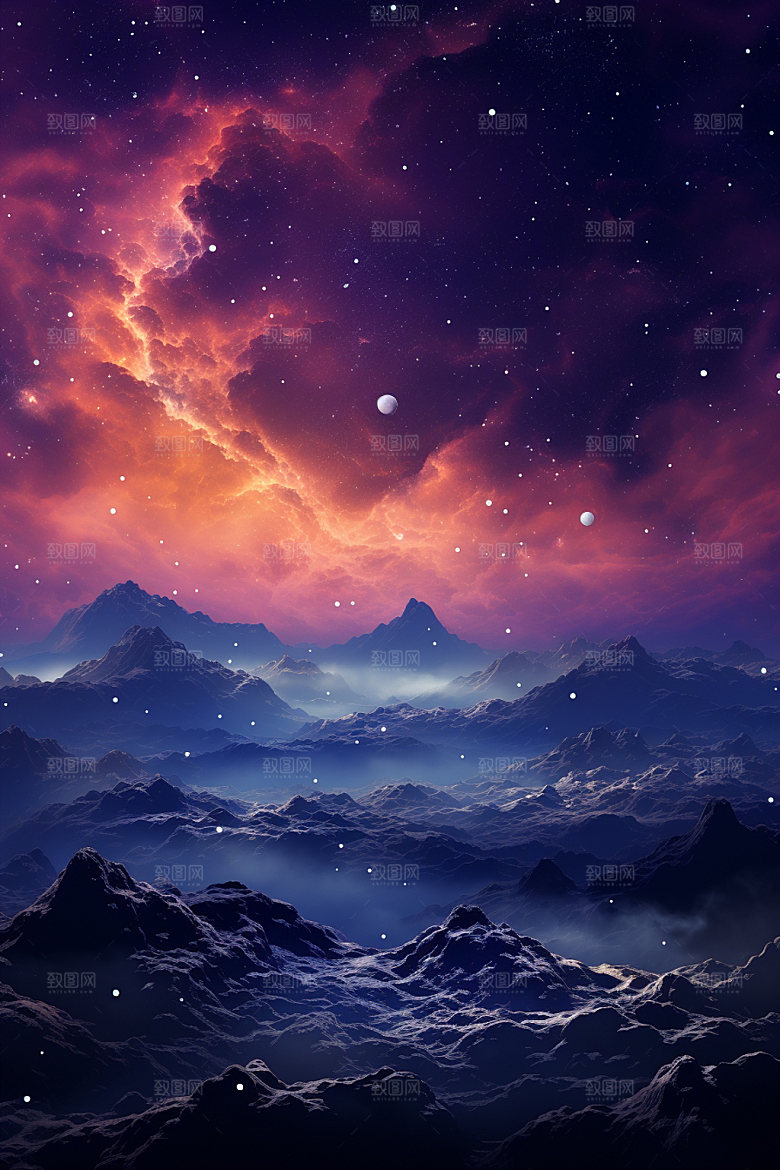 宇宙星空天空夜空素材